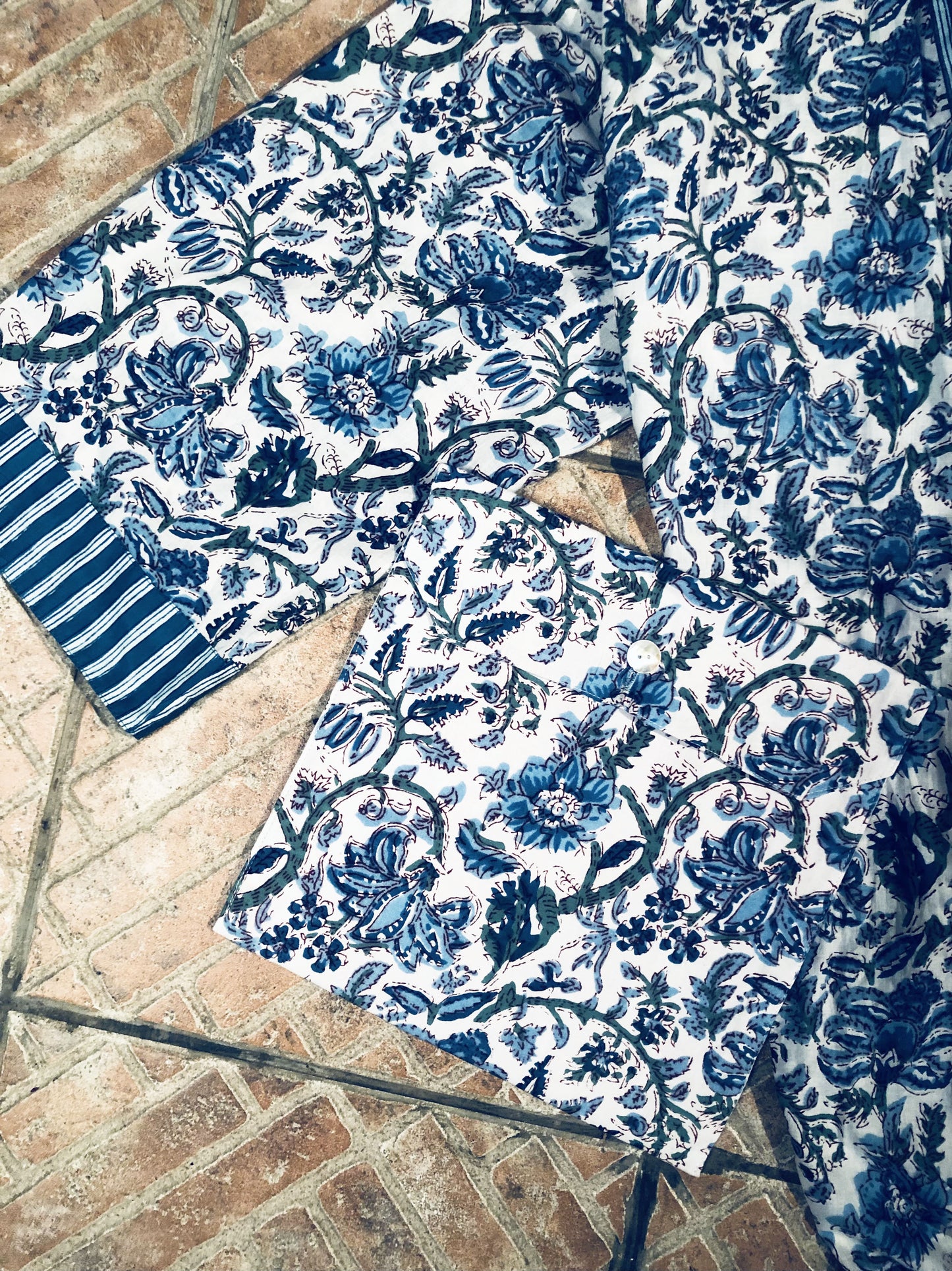 KIMONOS FLORAL bleu
