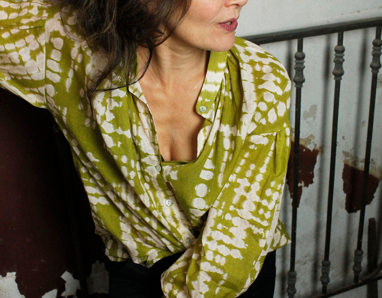 Chemise imprimée PISTACHE