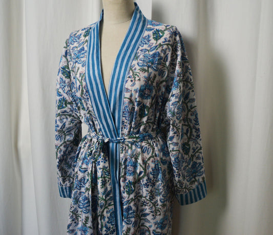 KIMONOS FLORAL bleu